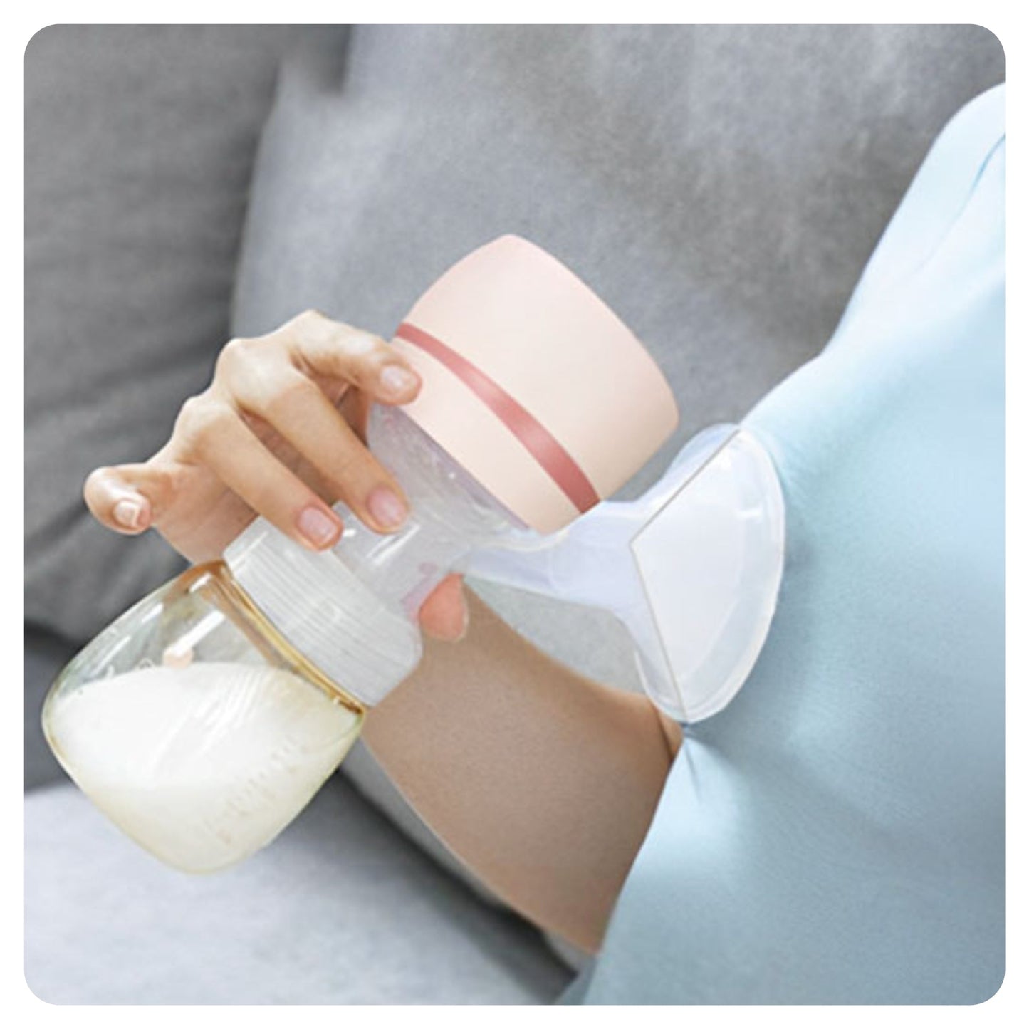 Détail tire-lait électrique automatique rechargeable compact