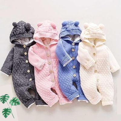 Barboteuse bébé capuche oreilles adorable