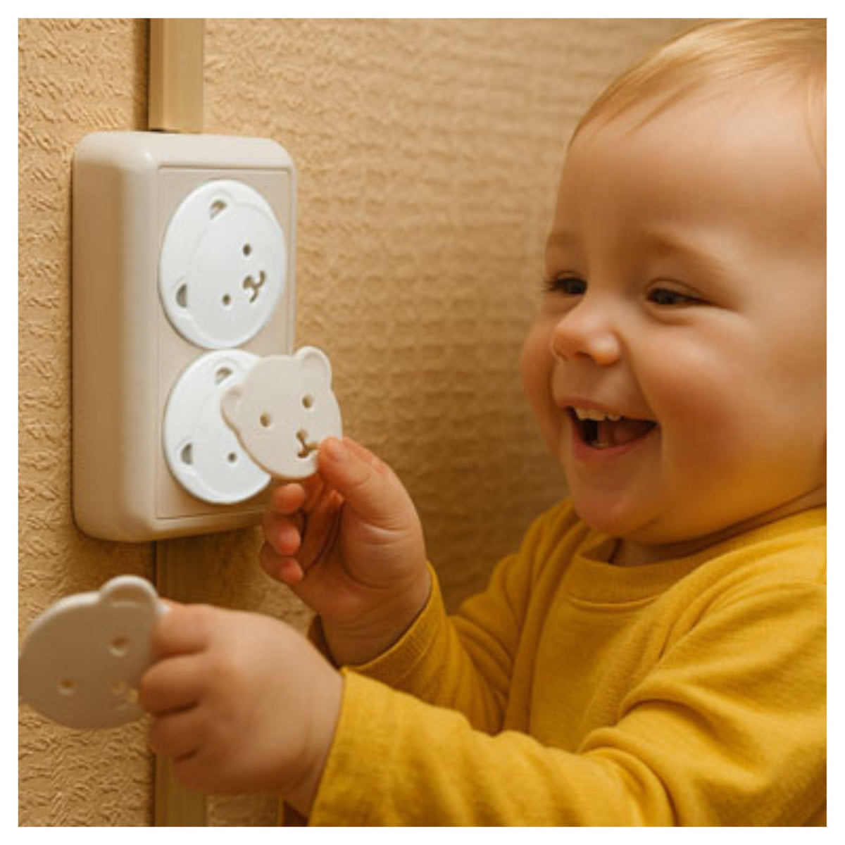 Installation facile du cache prise sans outil en un clic
