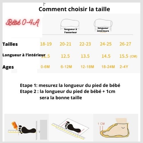 Chaussons bébés antidérapantes d'EMAMBEBEWEL