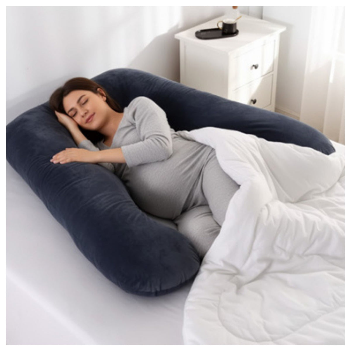 Coussin de grossesse ergonomique forme U confort optimal