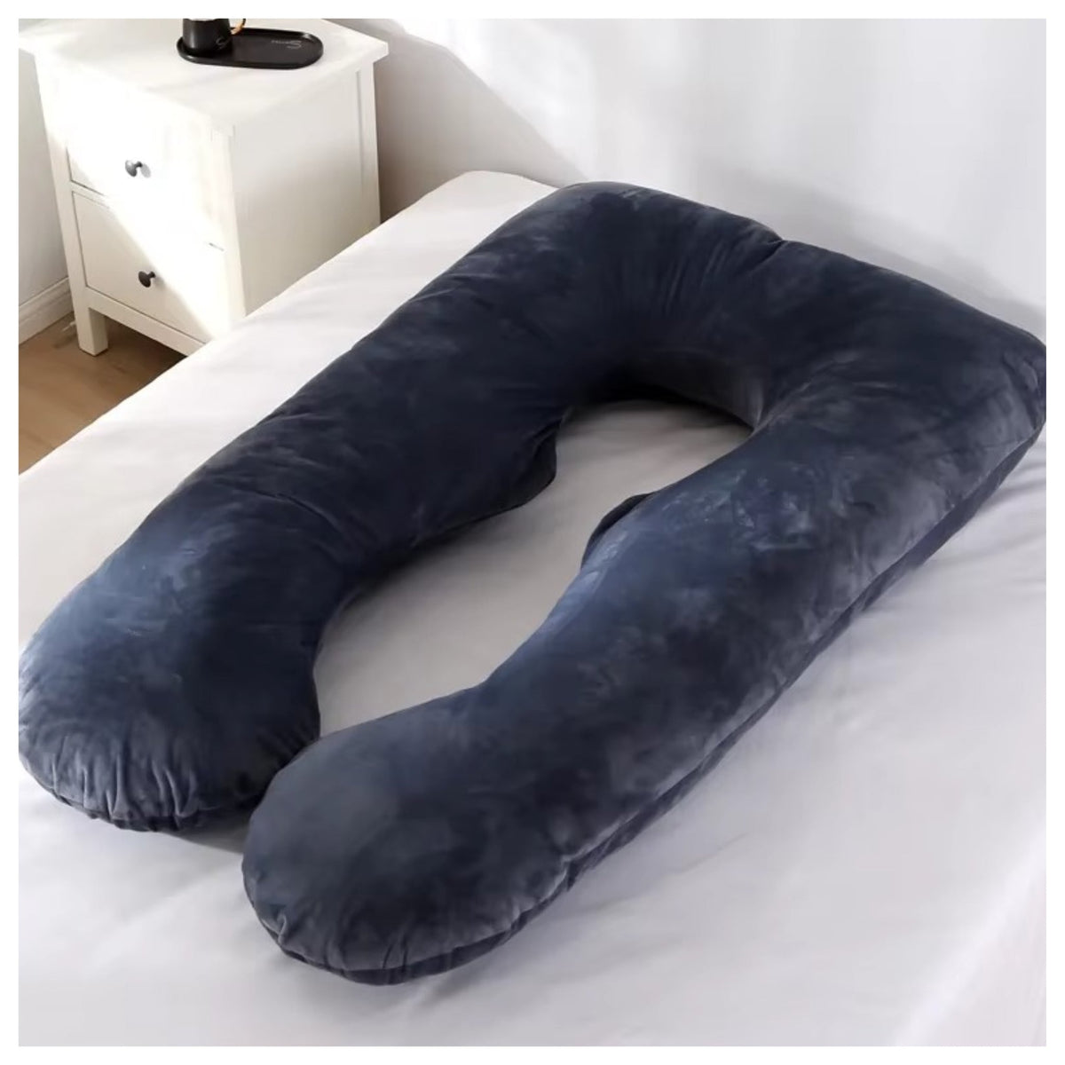 Coussin de grossesse revêtement velouté doux peau sensible