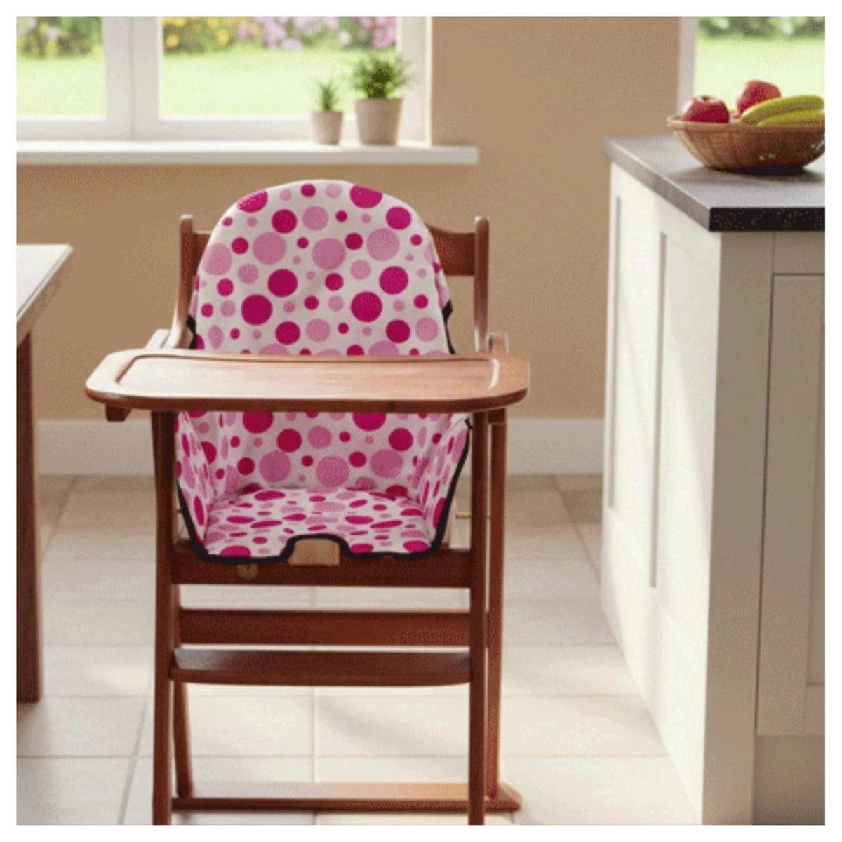 Coussin pour chaise haute rose bébé confortable - EMAMBEBEWEL