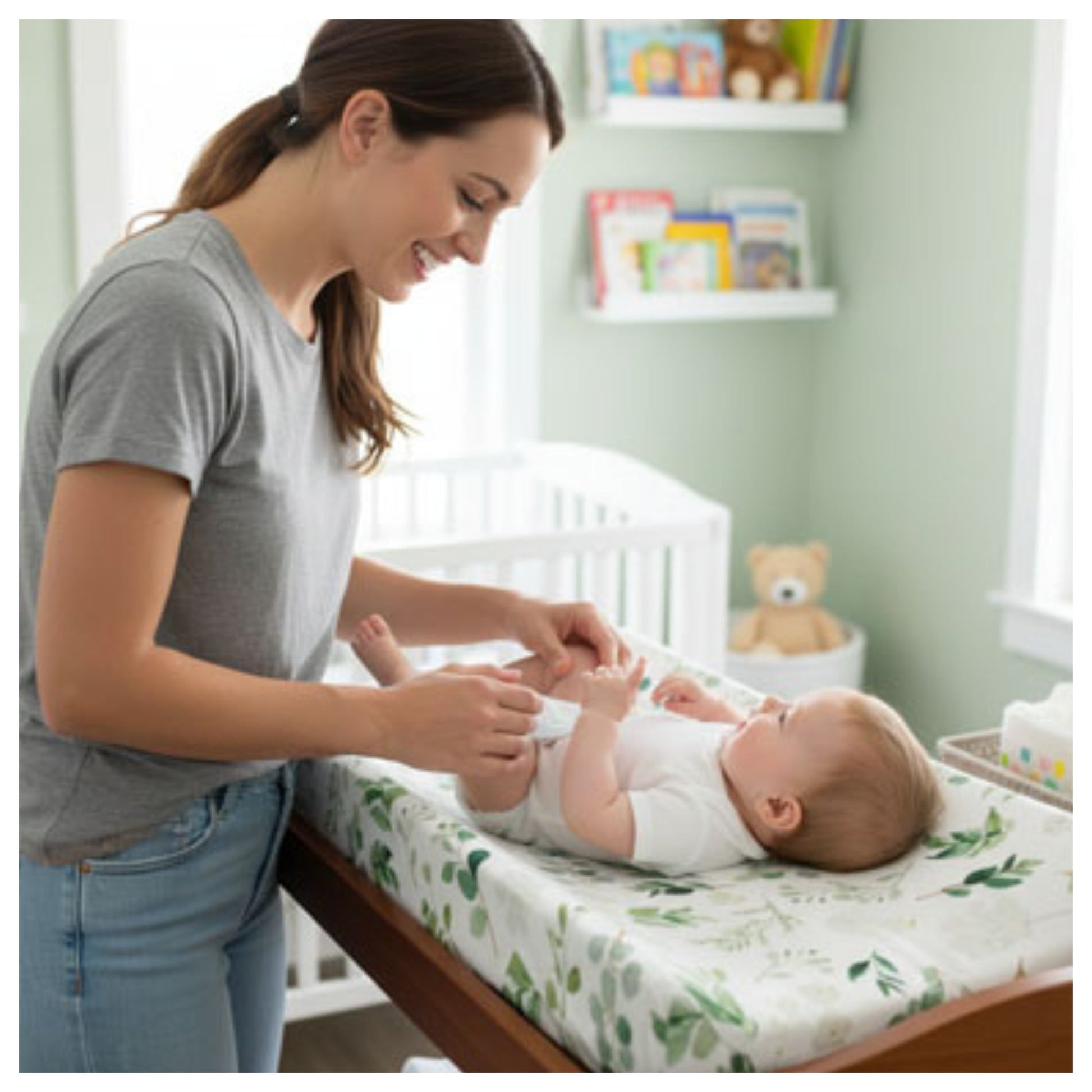 Housse matelas à langer | Ultra-douce imperméable EMAMBEBEWEL
