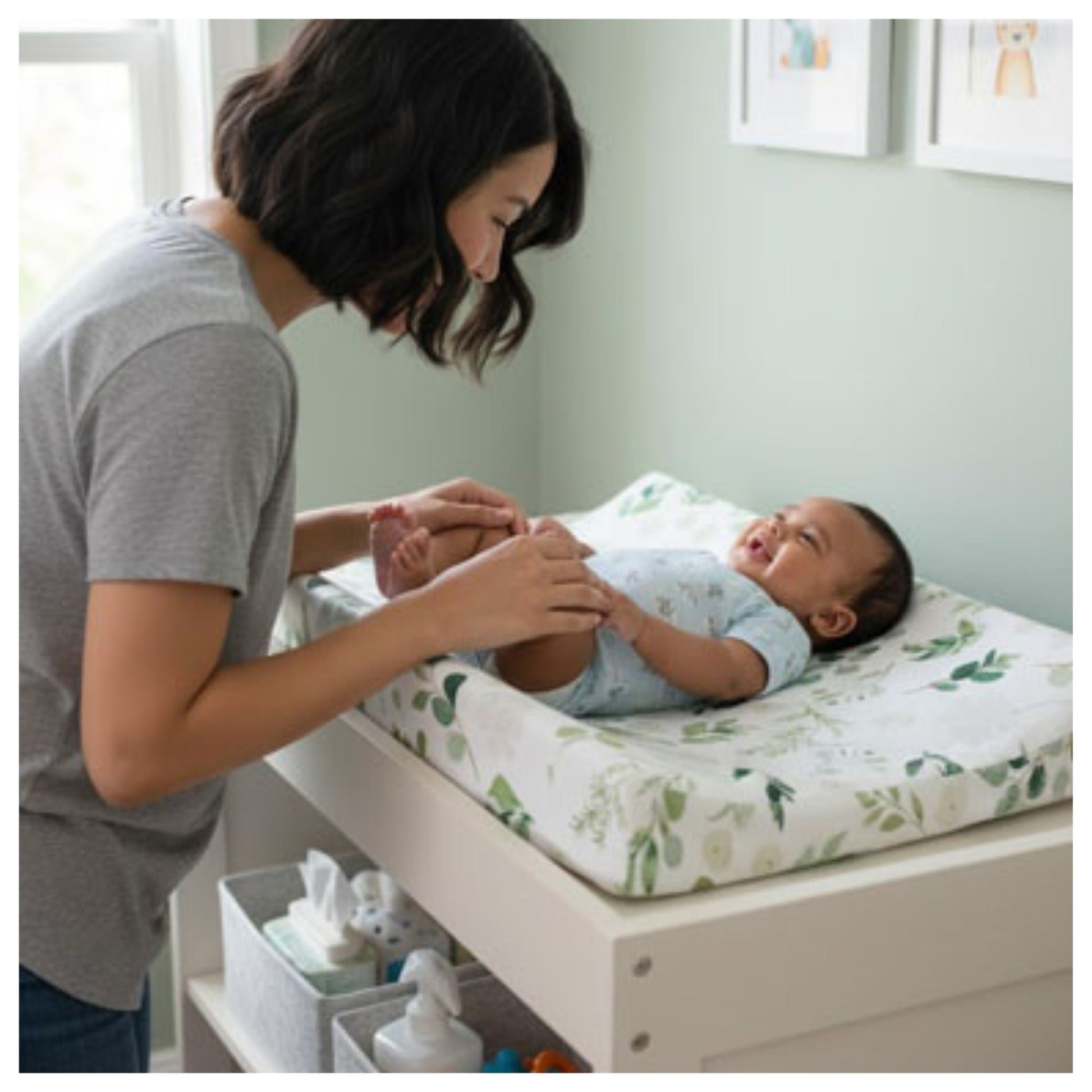 Housse matelas à langer | Ultra-douce imperméable EMAMBEBEWEL