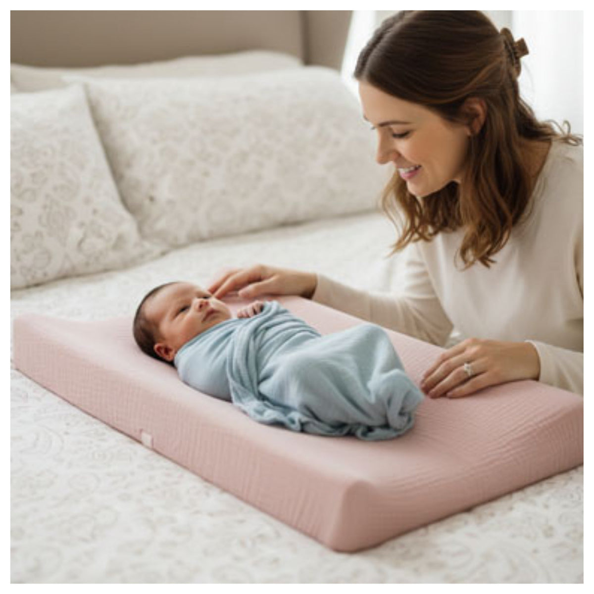 Housse pour matelas à langer | DouceurProtect EMAMBEBEWEL