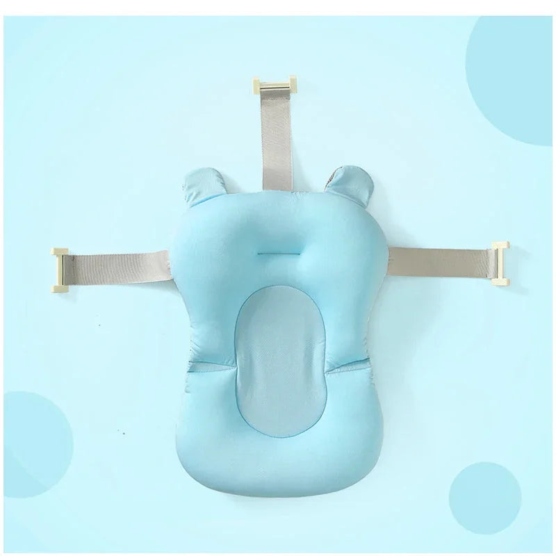 Portable Baby Bathtub Pad Ajustable Bath Tub Shower Cushion Newborn Support Seat Mat Foldable Baby Bath Seat Floating Water Pad EMAMBEBEWEL