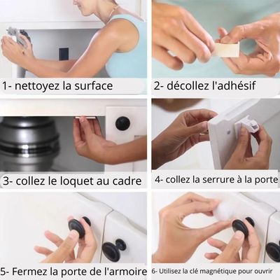 Serrure magnétique mode emploi - Installation facile