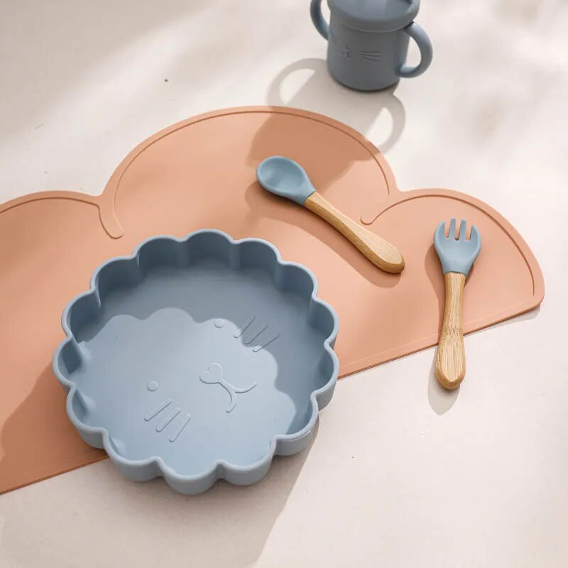 Set de table silicone bébé design ludique