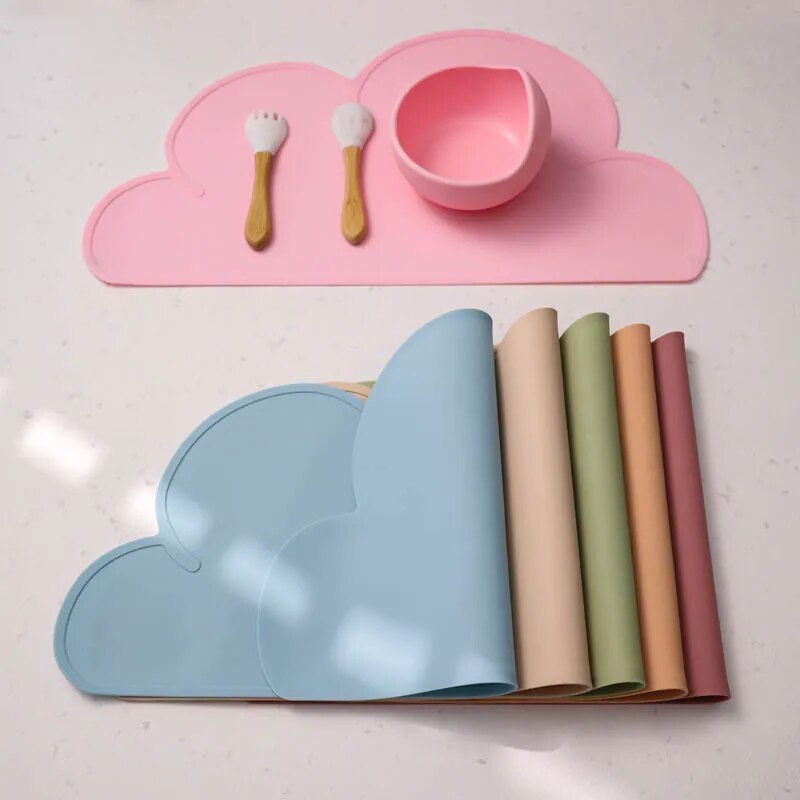 Set de table silicone bébé coloré