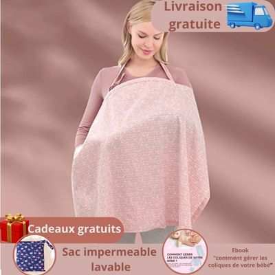 Tissu respirant tablier allaitement discret doux et léger