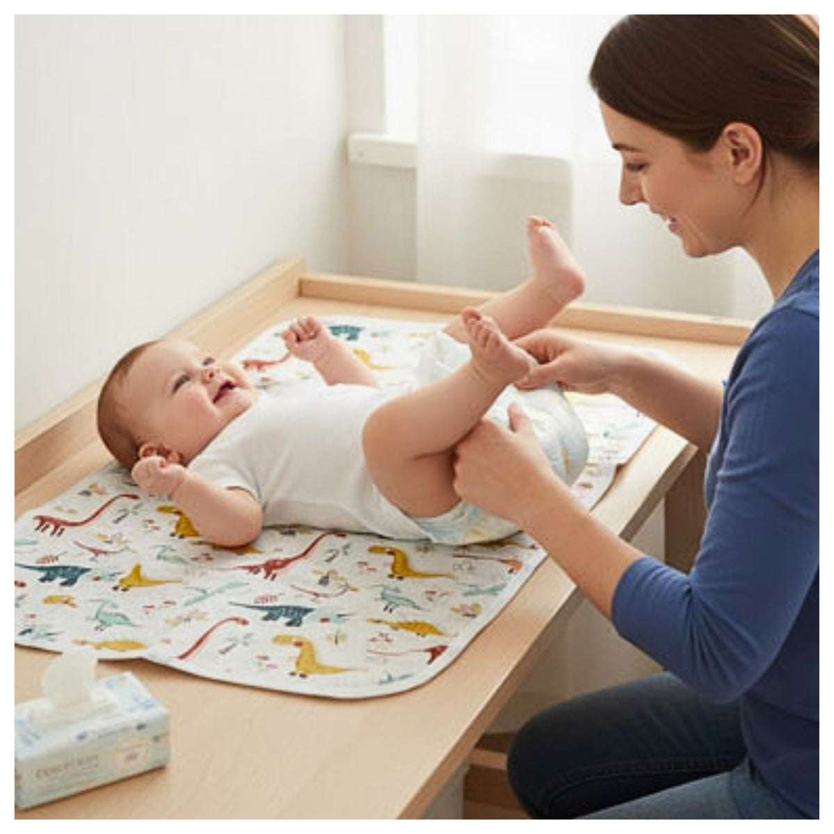 Tapis à Langer Nomade Pliable Imperméable - Voyage Bébé EMAMBEBEWEL