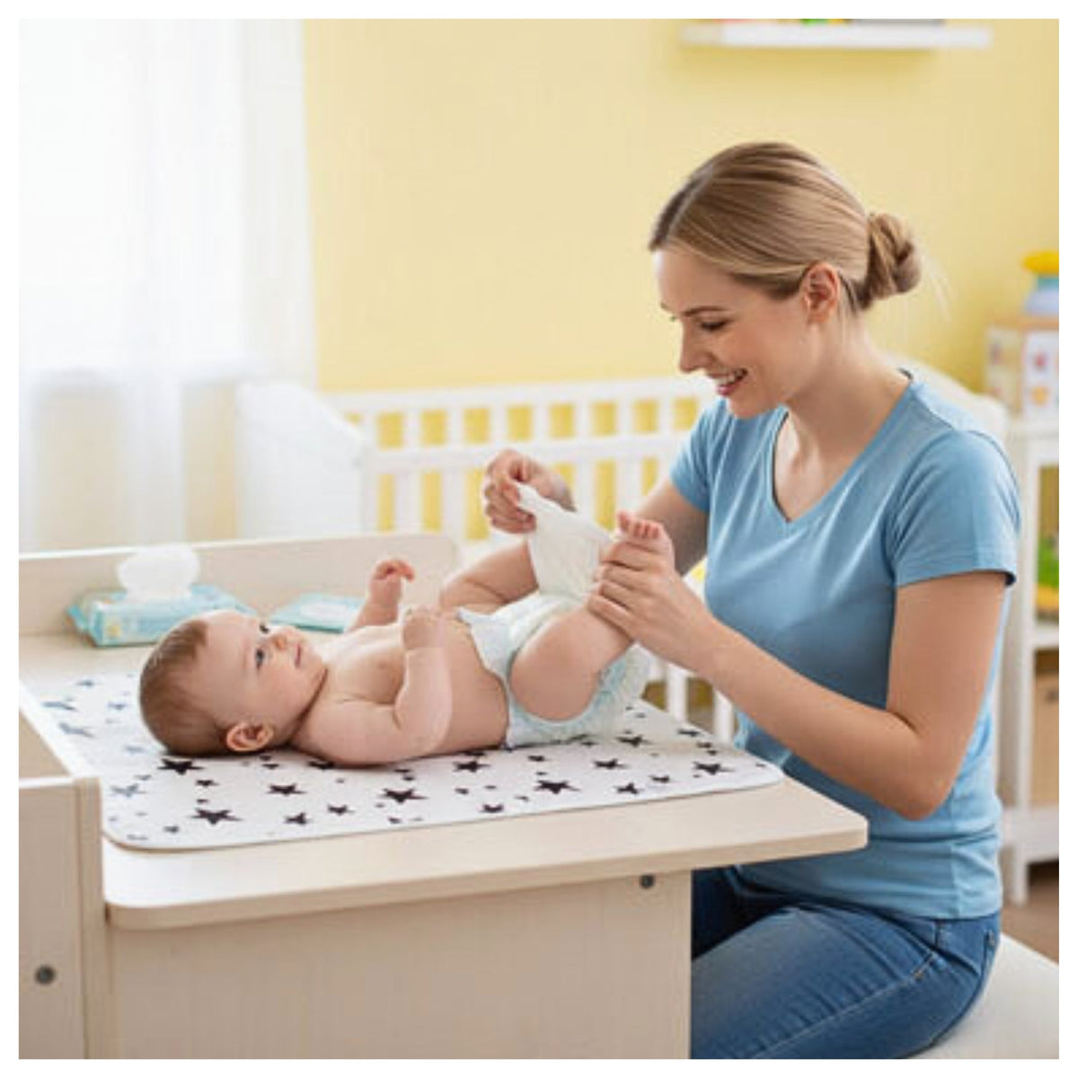 Tapis à Langer Nomade Pliable Imperméable - Voyage Bébé EMAMBEBEWEL
