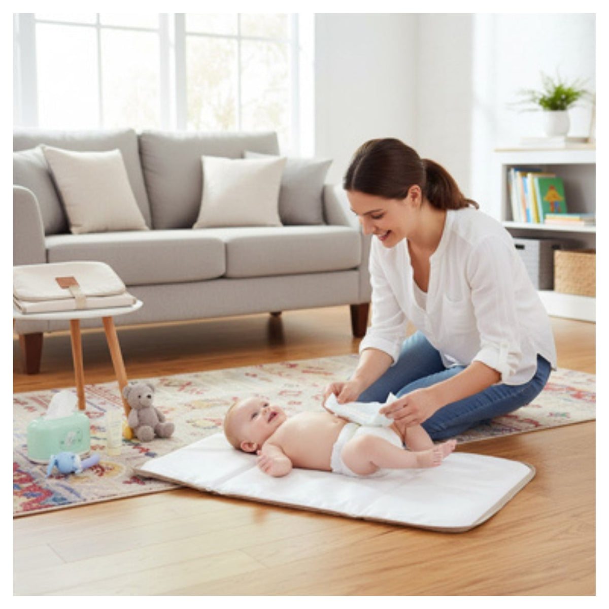 Tapis à langer nomade imperméable | PratikBaby EMAMBEBEWEL