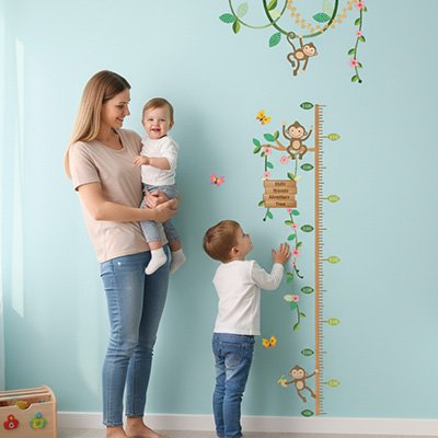 Toise en bois scandinave complète - Souvenir croissance enfant durable