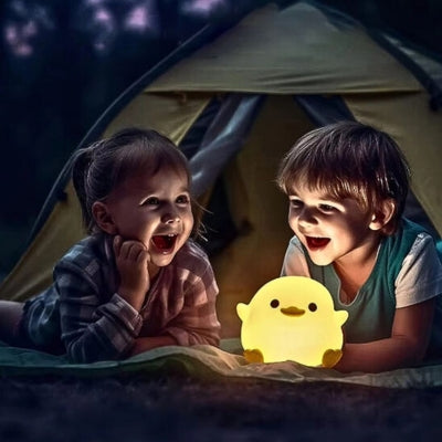 Veilleuse canard LED portable avec autonomie 12 heures pour nuits paisibles