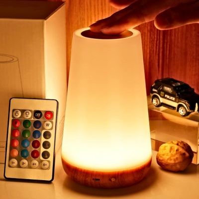 Veilleuse bébé de chevet LED avec 13 couleurs et télécommande