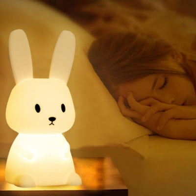 Détails de la veilleuse bébé lapin silicone rechargeable